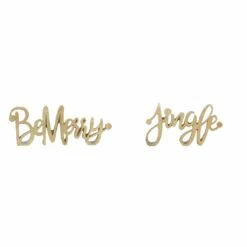 Wholesale 👏 Gold Be Merry & Jingle Sign Set by Melrose 🎁