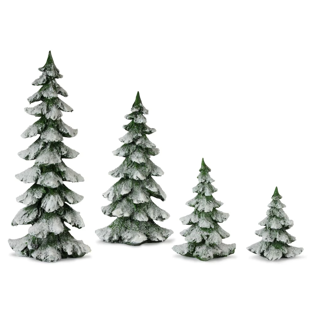 Promo β€οΈ White & Green Tree Set, 6.5", 9", 13.25" & 18" by Melrose π