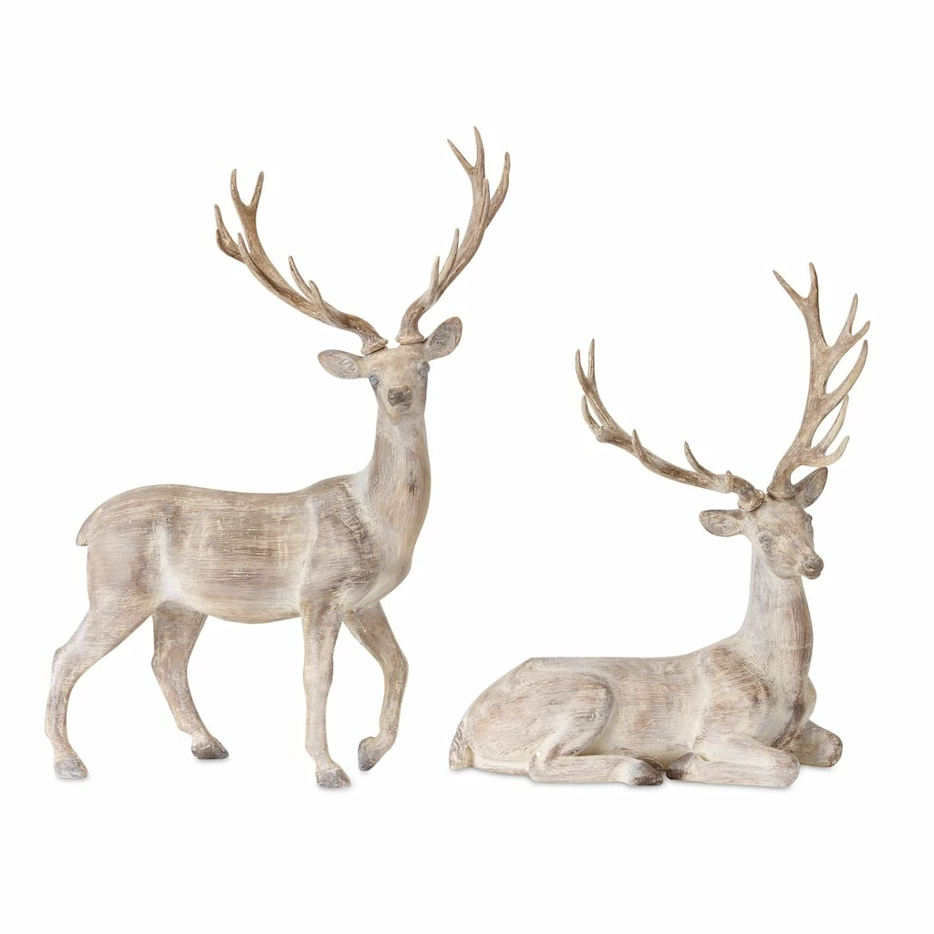 Cheap π Brown Deer Tabletop Accent Set, 14.5" & 17.5" by Melrose π