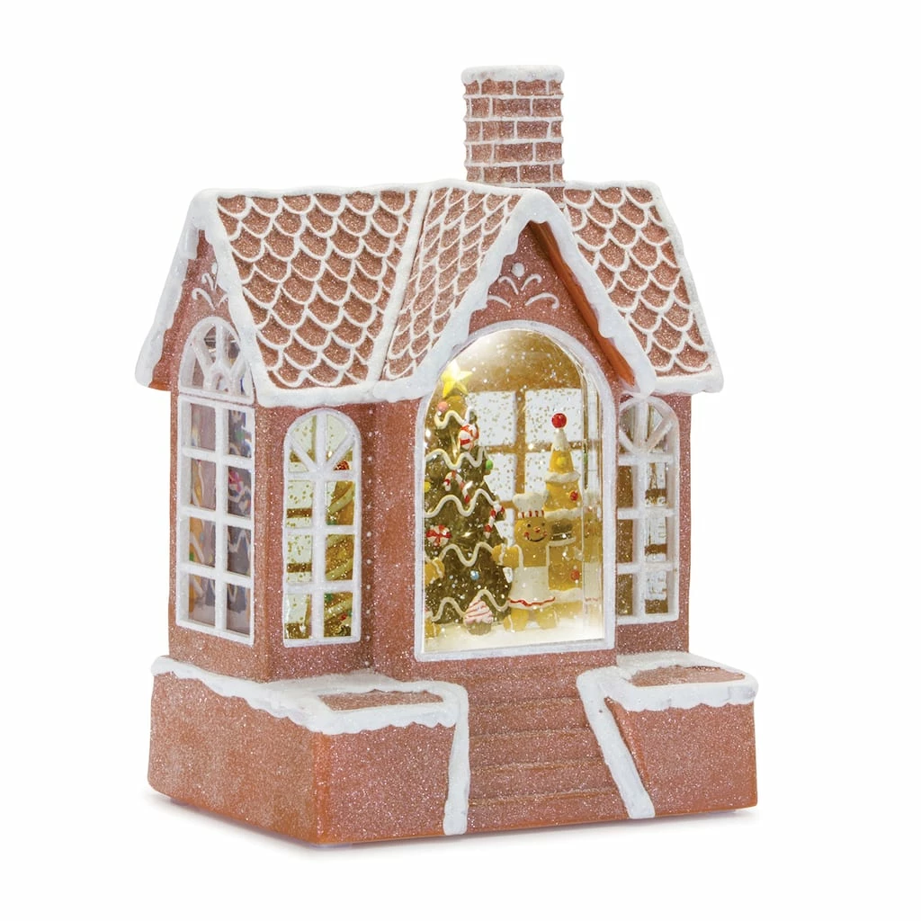 Hot Sale โจ 9" LED Gingerbread Snow Globe by Melrose ๐คฉ