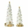 Flash Sale 😍 White & Gold ❄ Christmas Tree Accents, 17" & 21" by Melrose 🔔