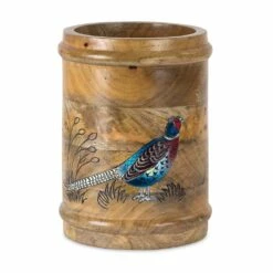 Best Sale ⭐ Pheasant Wood Container, 6.5" x 9" by Melrose 😉