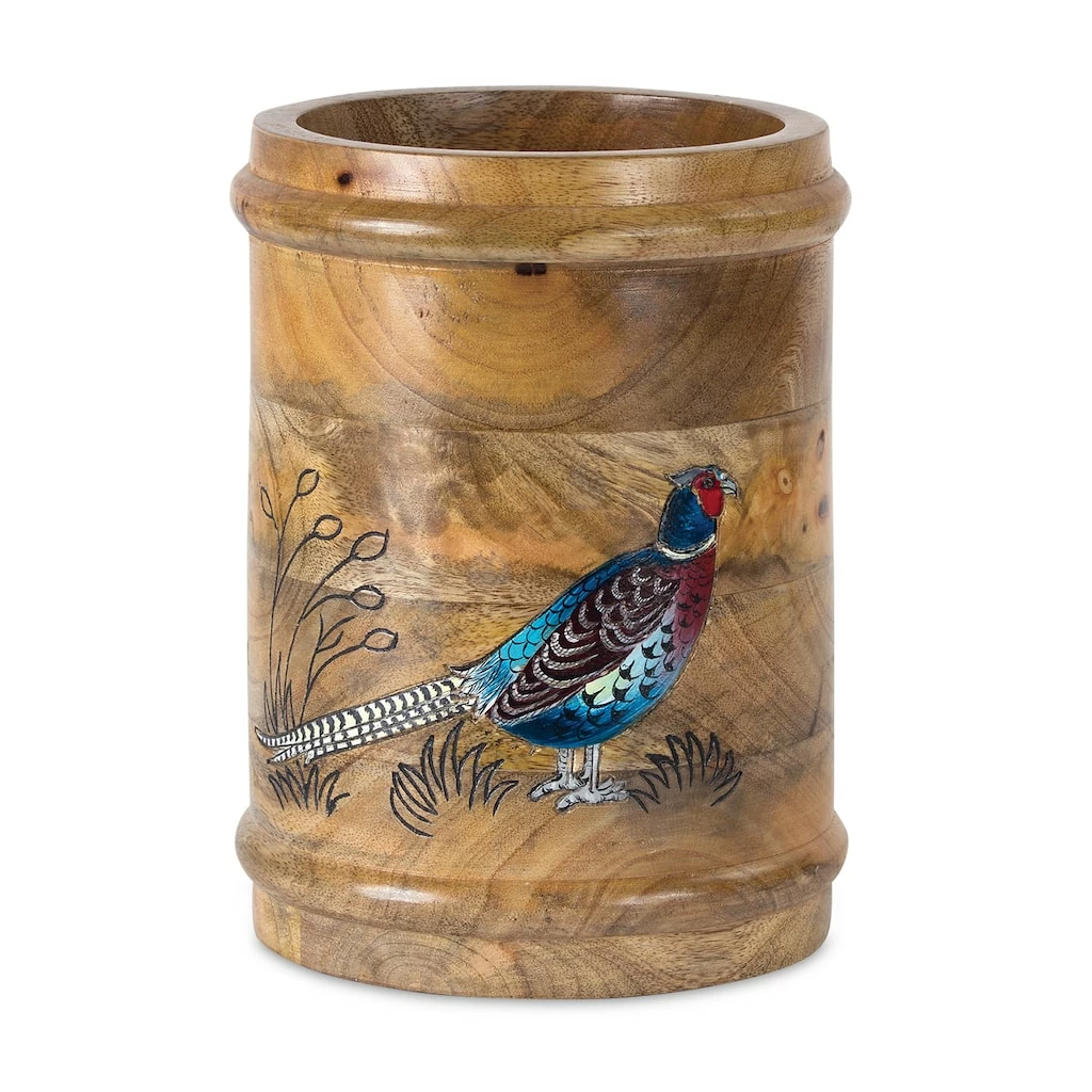 Best Sale โญ Pheasant Wood Container, 6.5" x 9" by Melrose ๐
