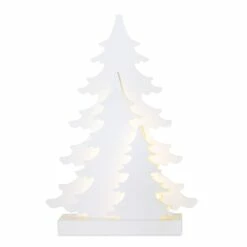 Buy 👏 27" LED White Evergreen Trees Accent by Melrose ⌛