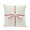 Deals 🔔 Style Me Pretty Red Stripe Bow 🔔 Christmas Throw Pillow ✨