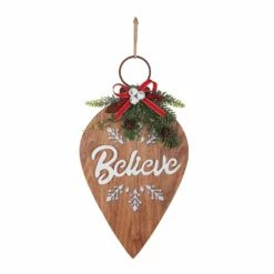 Flash Sale 🔥 Believe Wood Ornament Wall Hanging-18" by Haute Decor 💯