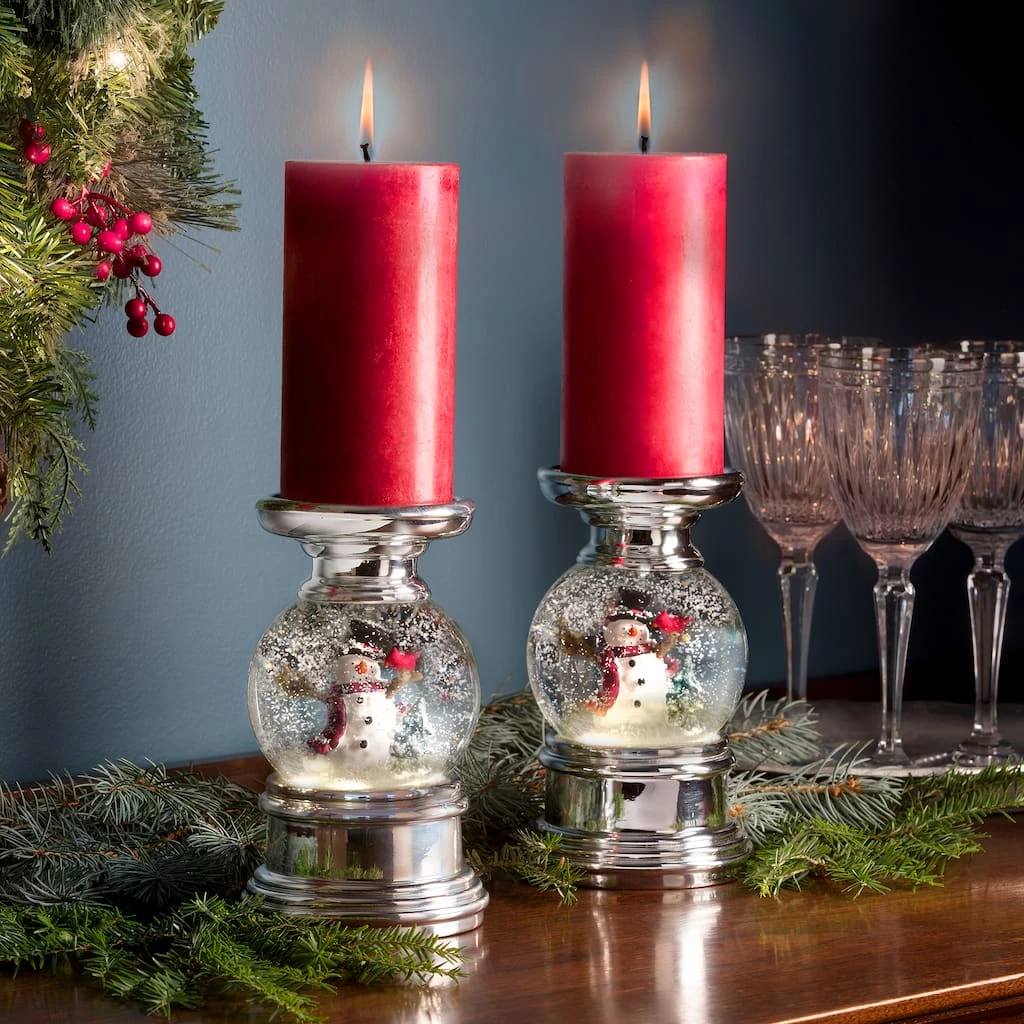 Hot Sale 🔔 Haute Decor Snowburst™ ❄ Christmas Snow Globe Candle Holder ✔️ - Image 2
