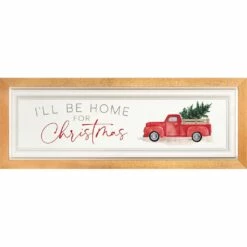 Wholesale 😉 P. Graham Dunn I'll Be Home For ❄ Christmas Framed Art by P Graham Dunn 🥰