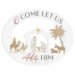 Best Pirce ✔️ P. Graham Dunn O Come Let Us Adore Him Sign by P Graham Dunn 🔔