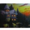 Cheapest 😀 LED Lighted Victorian 🎁 Christmas At Sunset Canvas Wall Art by Northlight 🧨