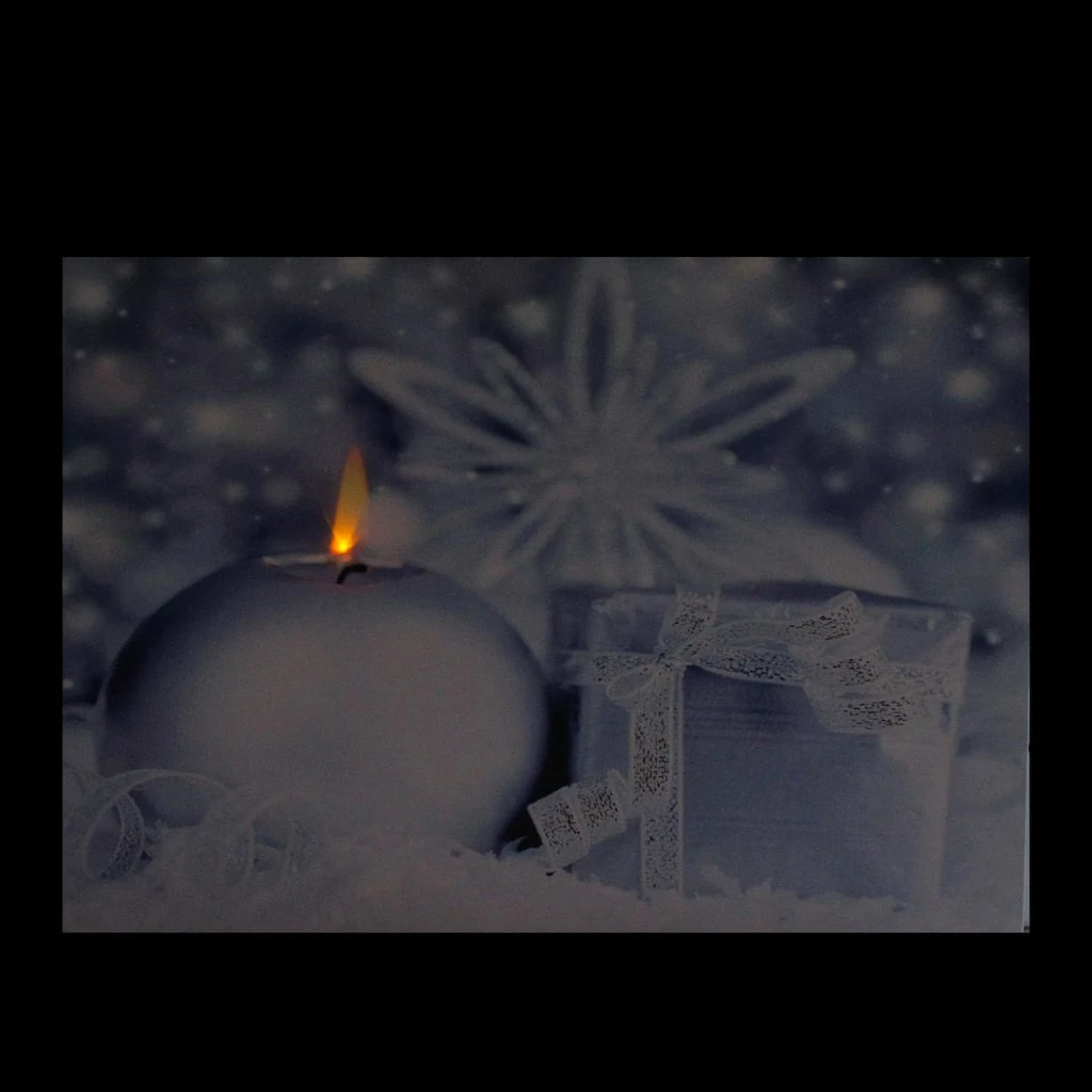Best deal β¨ LED Lighted Candle & Gift Wintry Scene π Christmas Canvas Wall Art by Northlight π - Image 2