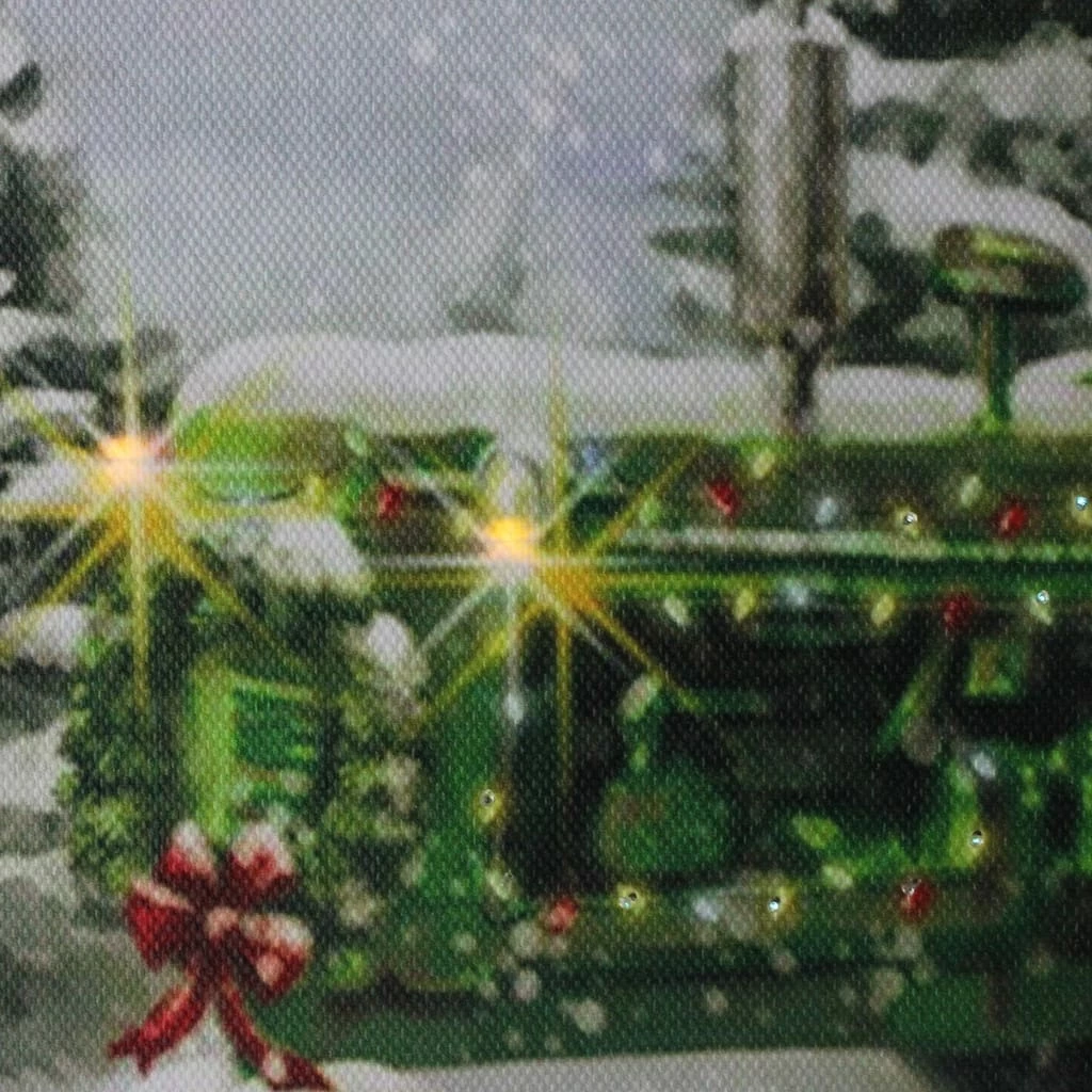 Best Pirce β€οΈ LED Lighted Merry π Christmas Tractor Canvas Wall Art by Northlight π - Image 3
