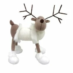 Best Sale 🎉 Santa's Workshop 9" Reindeer With White Sweater by SantasWorkshop 🔔