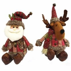 Best reviews of ⭐ Santa's Workshop Sitting Santa & Reindeer Pal Set by SantasWorkshop ✨