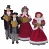 New 💯 Santa's Workshop Black & Red Houndstooth Carolers Set by SantasWorkshop 🎉