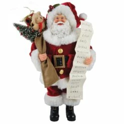 Discount 👏 Santa's Workshop 12" Santa With List by SantasWorkshop 🔥
