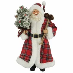 Top 10 😍 Santa's Workshop 12" Plaid Santa Figurine by SantasWorkshop 🧨