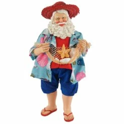 Flash Sale ⭐ Santa's Workshop 10" Beach Party Santa Figurine by SantasWorkshop ✨
