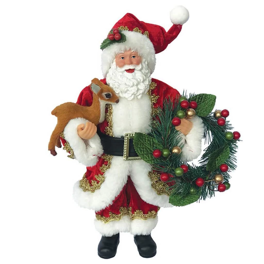 Flash Sale 🎁 Santa's Workshop 12" Santa & His Buddy Figurine by SantasWorkshop 😉