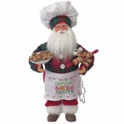 Budget 🧨 Santa's Workshop 15" Cookie Tasting Claus Figurine by SantasWorkshop 👏