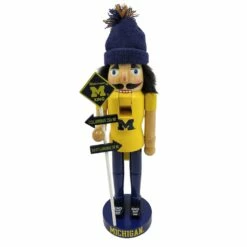 Best deal 🎉 Santa's Workshop 12" NCAA Michigan Wolverines Rivalry Nutcracker by SantasWorkshop 🛒