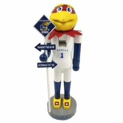 Buy 🔔 Santa's Workshop 12" University of Kansas Rivalry Nutcracker by SantasWorkshop 🥰