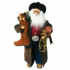 Best reviews of 🛒 Santa's Workshop 20" Cowboy With Leather Boot Claus by SantasWorkshop 😀