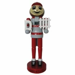 Brand new 🔥 Santa's Workshop 12" Ohio State D-Fence Nutcracker by SantasWorkshop 🎁