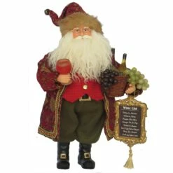 Outlet 🥰 Santa's Workshop 15" Wine Master Santa by SantasWorkshop ✨