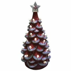 Best Pirce ❤️ Santa's Workshop 14" NCAA College Team Ceramic LED 🎄 Christmas Tree by SantasWorkshop 🎁