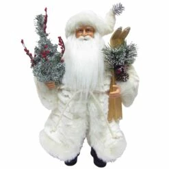 Hot Sale 🧨 Santa's Workshop 15" White Winter 🧥 Coat Claus by SantasWorkshop 😍