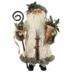 Promo ❤️ Santa's Workshop 16" Gathering Woodsman Santa Figure by SantasWorkshop 🥰