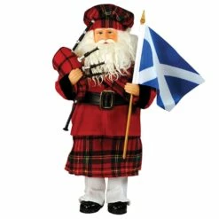 Promo 🧨 Santa's Workshop 15" Scottish Santa Figure by SantasWorkshop 👍