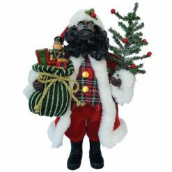 Best deal 🔥 Santa's Workshop 15" Tartan Plaid Santa Figure by SantasWorkshop 🔔