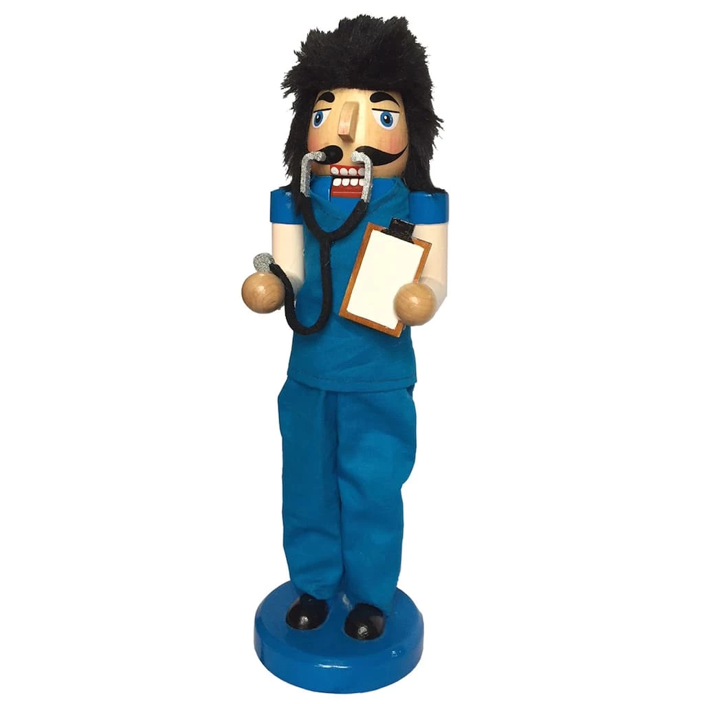 Outlet ๐ Santa's Workshop 14" Male Nurse Nutcracker by SantasWorkshop ๐
