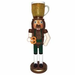 Brand new 👍 Santa's Workshop 14" Beer & Pretzel Nutcracker by SantasWorkshop 🤩