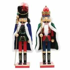 Coupon ⭐ Santa's Workshop 15" Velvet 🧥 Coated Nutcracker, 2ct. by SantasWorkshop 🧨