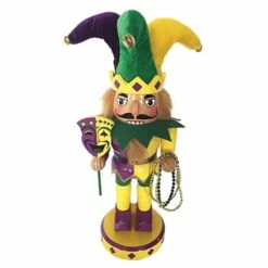 Hot Sale 🧨 Santa's Workshop 11" Mardi Gras Jester Nutcracker by SantasWorkshop ⌛