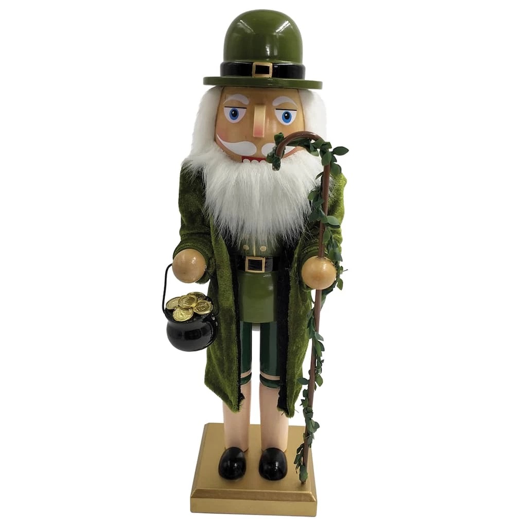 Promo ๐ Santa's Workshop 14" Leprechaun Nutcracker by SantasWorkshop ๐