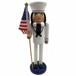 Hot Sale 🔔 Santa's Workshop 14" Navy Nutcracker by SantasWorkshop 🤩