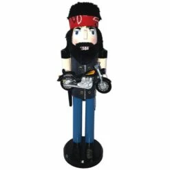 Hot Sale 😍 Santa's Workshop 14" Biker Nutcracker by SantasWorkshop 🥰