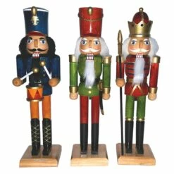 Budget 🔥 Santa's Workshop 12" Natural Wood Nutcracker Set by SantasWorkshop ✔️
