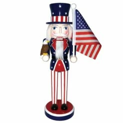Promo 🔥 Santa's Workshop 14" Stars & Stripes Nutcracker by SantasWorkshop 😀