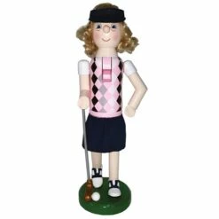 Wholesale 🔔 Santa's Workshop 14" Lady Golfer Nutcracker by SantasWorkshop 🥰