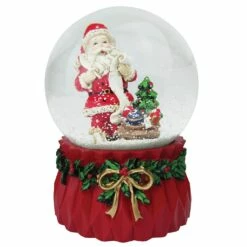 Best Pirce ⌛ Santa's Workshop 6" Santa & Bag Musical Snow Globe by SantasWorkshop 💯