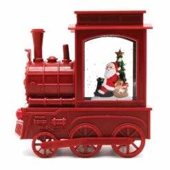 New 🎁 Santa's Workshop 7" Red Train Glitter Globe by SantasWorkshop 😀