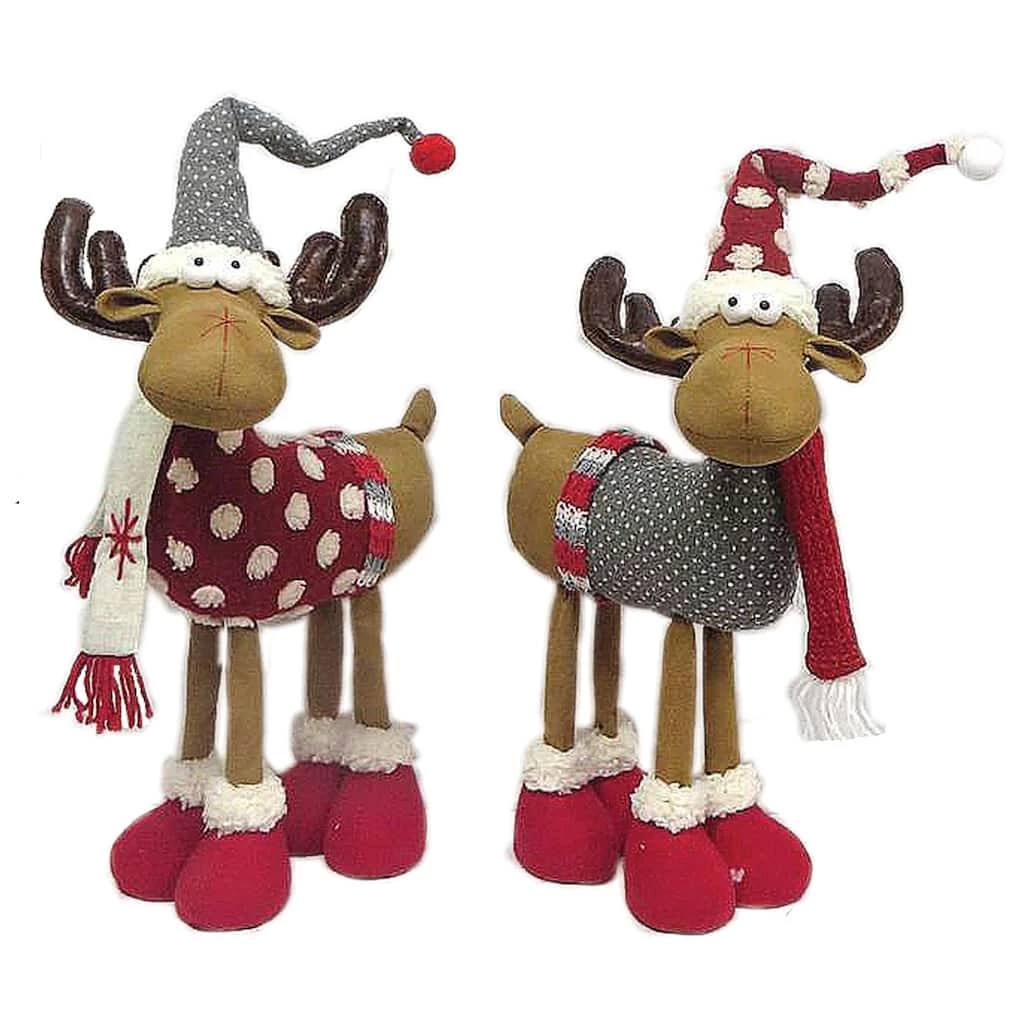 Best deal ๐ 16" Santa's Workshop Merry Moose Figurine Set by SantasWorkshop ๐