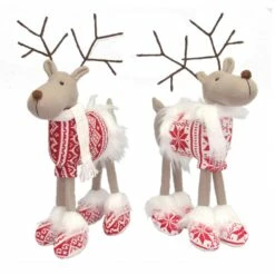 Brand new 🎉 15" Santa's Workshop Good Cheer Standing Reindeer Set by SantasWorkshop 👏