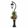 Brand new ✔️ 5ft. Pre-Lit LED Holiday Decorated Lamp Post With Greenery & Berries by Nearly Natural 💯