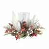 Promo ❤️ 15" 🎁 Christmas Lighted Forest Candle Holder Arrangement by Nearly Natural 🛒